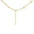 Colier argint placat cu aur galben cu dublu lantisor si bilute DiAmanti Z1749NG-DIA (Argint 925‰ 4 g.)